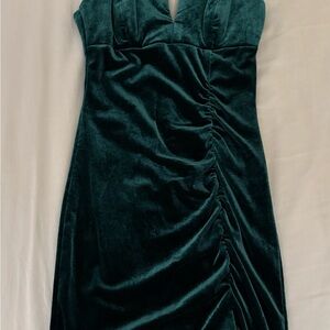Emerald Sundae Velvet Emerald Green Dress